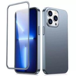 Coque avant et arrière Joyroom 360 Full Case pour iPhone 13 Pro Max + protecteur d'écran en verre trempé gris (JR-BP928)