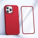 Coque avant et arrière Joyroom 360 Full Case pour iPhone 13 Pro Max + protecteur d&#39;écran en verre trempé rouge (JR-BP928 rou