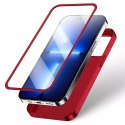 Coque avant et arrière Joyroom 360 Full Case pour iPhone 13 Pro Max + protecteur d&#39;écran en verre trempé rouge (JR-BP928 rou