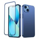 Coque avant et arrière Joyroom 360 Full Case pour iPhone 13 + protecteur d&#39;écran en verre trempé bleu (JR-BP927 bleu)