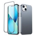 Coque avant et arrière Joyroom 360 Full Case pour iPhone 13 + protecteur d&#39;écran en verre trempé gris (JR-BP927)