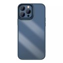 Coque rigide Baseus Crystal Phone Case pour iPhone 13 Pro Max avec cadre en TPU bleu (ARJT000803)