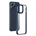 Coque rigide Baseus Crystal Phone Case pour iPhone 13 Pro Max avec cadre en TPU bleu (ARJT000803)