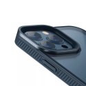 Coque rigide Baseus Crystal Phone Case pour iPhone 13 Pro Max avec cadre en TPU bleu (ARJT000803)