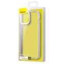 Coque rigide Baseus Crystal Phone Case pour iPhone 13 Pro Max avec cadre en TPU gris (ARJT000513)