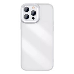 Coque rigide Baseus Crystal Phone Case pour iPhone 13 Pro avec cadre en TPU gris (ARJT000413)