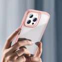 Coque rigide Baseus Crystal Phone Case pour iPhone 13 Pro avec cadre en TPU rose (ARJT001004)