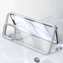 Coque rigide Baseus Crystal Phone Case pour iPhone 13 avec cadre en TPU gris (ARJT000313)