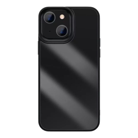 Coque rigide Baseus Crystal Phone Case pour iPhone 13 avec cadre en TPU noir (ARJT000001)