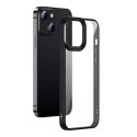 Coque rigide Baseus Crystal Phone Case pour iPhone 13 avec cadre en TPU noir (ARJT000001)