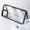Coque rigide Baseus Crystal Phone Case pour iPhone 13 avec cadre en TPU noir (ARJT000001)