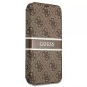 Guess GUBKP13L4GDBR iPhone 13 Pro / 13 6.1 "marron / livre marron 4G Stripe