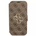 Guess GUBKP13S4GMGBR iPhone 13 mini 5,4 "marron / marron livre 4G Big Metal Logo