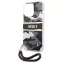 Guess GUHCP13XKCABBK iPhone 13 Pro Max 6,7 "étui rigide noir / noir Camo Strap Collection