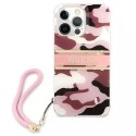 Guess GUHCP13XKCABPI iPhone 13 Pro Max 6.7" étui rigide rose / rose Camo Strap Collection