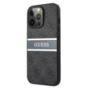 Guess GUHCP13L4GDGR iPhone 13 Pro / 13 6,1" szary/grey hardcase 4G Stripe