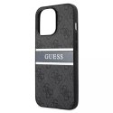 Guess GUHCP13L4GDGR iPhone 13 Pro / 13 6,1" szary/grey hardcase 4G Stripe