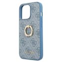 Guess GUHCP13L4GMRBL iPhone 13 Pro / 13 6,1 "étui rigide bleu / bleu 4G avec support à anneau