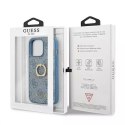 Guess GUHCP13L4GMRBL iPhone 13 Pro / 13 6,1 "étui rigide bleu / bleu 4G avec support à anneau