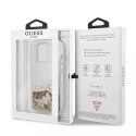 Guess GUHCP13LGLHFLGO iPhone 13 Pro / 13 6,1" gold/złoty hardcase Glitter Charms