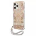 Guess GUHCP13LHFLSD iPhone 13 Pro / 13 6.1 "gold / gold hardcase Flower Strap