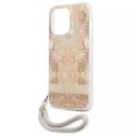 Guess GUHCP13LHFLSD iPhone 13 Pro / 13 6.1 "gold / gold hardcase Flower Strap