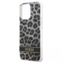 Guess GUHCP13LHSLEOK iPhone 13 Pro / 13 6.1" gris / gris hardcase Leopard