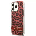 Guess GUHCP13LHSLEOR iPhone 13 Pro / 13 6.1" rouge / rouge hardcase Leopard