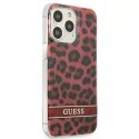 Guess GUHCP13LHSLEOR iPhone 13 Pro / 13 6.1" rouge / rouge hardcase Leopard