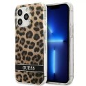 Guess GUHCP13LHSLEOW iPhone 13 Pro / 13 6.1" marron / marron hardcase Leopard