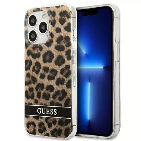 Guess GUHCP13LHSLEOW iPhone 13 Pro / 13 6.1" marron / marron hardcase Leopard