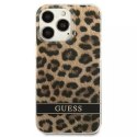 Guess GUHCP13LHSLEOW iPhone 13 Pro / 13 6.1" marron / marron hardcase Leopard