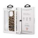 Guess GUHCP13LHSLEOW iPhone 13 Pro / 13 6.1" marron / marron hardcase Leopard