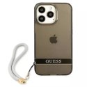 Guess GUHCP13LHTSGSK iPhone 13 Pro / 13 6,1 "étui rigide noir / noir translucide Stap