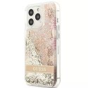 Guess GUHCP13LLFLSD iPhone 13 Pro / 13 6.1" étui rigide or / or Paisley Liquid Glitter