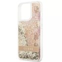 Guess GUHCP13LLFLSD iPhone 13 Pro / 13 6.1" étui rigide or / or Paisley Liquid Glitter