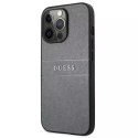 Guess GUHCP13LPSASBGR iPhone 13 Pro / 13 6.1 "gris / gris Saffiano Strap