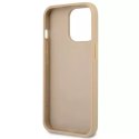 Guess GUHCP13LPSATLE iPhone 13 Pro / 13 6,1" étui rigide beige / beige SaffianoTriangle Logo