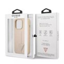 Guess GUHCP13LPSATLE iPhone 13 Pro / 13 6,1" étui rigide beige / beige SaffianoTriangle Logo