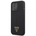 Guess GUHCP13LSLTGK iPhone 13 Pro / 13 6.1 "schwarz / schwarzes Hardcase Silikondreieck