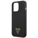 Guess GUHCP13LSLTGK iPhone 13 Pro / 13 6.1 "schwarz / schwarzes Hardcase Silikondreieck