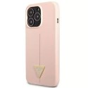 Guess GUHCP13LSLTGP iPhone 13 Pro / 13 6.1 "rose / rose étui rigide Silicone Triangle