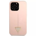 Guess GUHCP13LSLTGP iPhone 13 Pro / 13 6.1 "rose / rose étui rigide Silicone Triangle