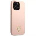 Guess GUHCP13LSLTGP iPhone 13 Pro / 13 6.1 "rose / rose étui rigide Silicone Triangle