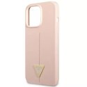 Guess GUHCP13LSLTGP iPhone 13 Pro / 13 6.1 "rose / rose étui rigide Silicone Triangle