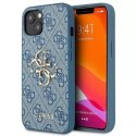 Guess GUHCP13S4GMGBL iPhone 13 mini 5,4" coque rigide bleu / bleu 4G Big Metal Logo