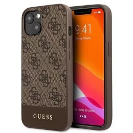 Guess GUHCP13SG4GLBR Étui rigide marron / marron pour iPhone 13 mini 5,4 