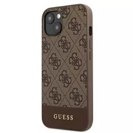 Guess GUHCP13SG4GLBR Étui rigide marron / marron pour iPhone 13 mini 5,4 