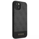 Guess GUHCP13SG4GLGR iPhone 13 mini 5,4 "gris / étui rigide gris 4G Collection Stripe