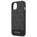 Guess GUHCP13SG4GLGR iPhone 13 mini 5,4 "gris / étui rigide gris 4G Collection Stripe